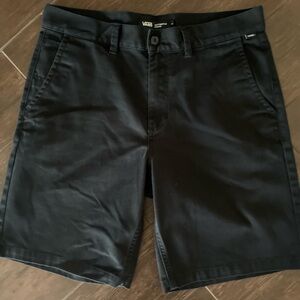 Lightly Used Vans Men's Black Chino Shorts. Men’s 32”
